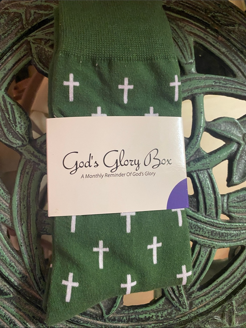 Men’s dress socks - Religious Christian Cross Isaiah 9:6